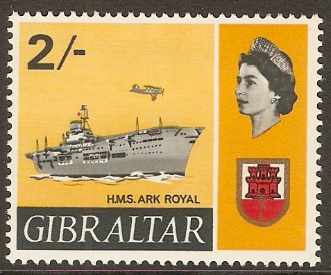 Gibraltar 1967 2s Ships Series. SG210